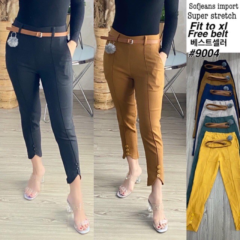 Celana Wanita Impor Soft Jeans Strecth 9004