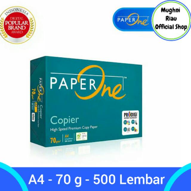 

Paper One Kertas A4 70g 500 lembar