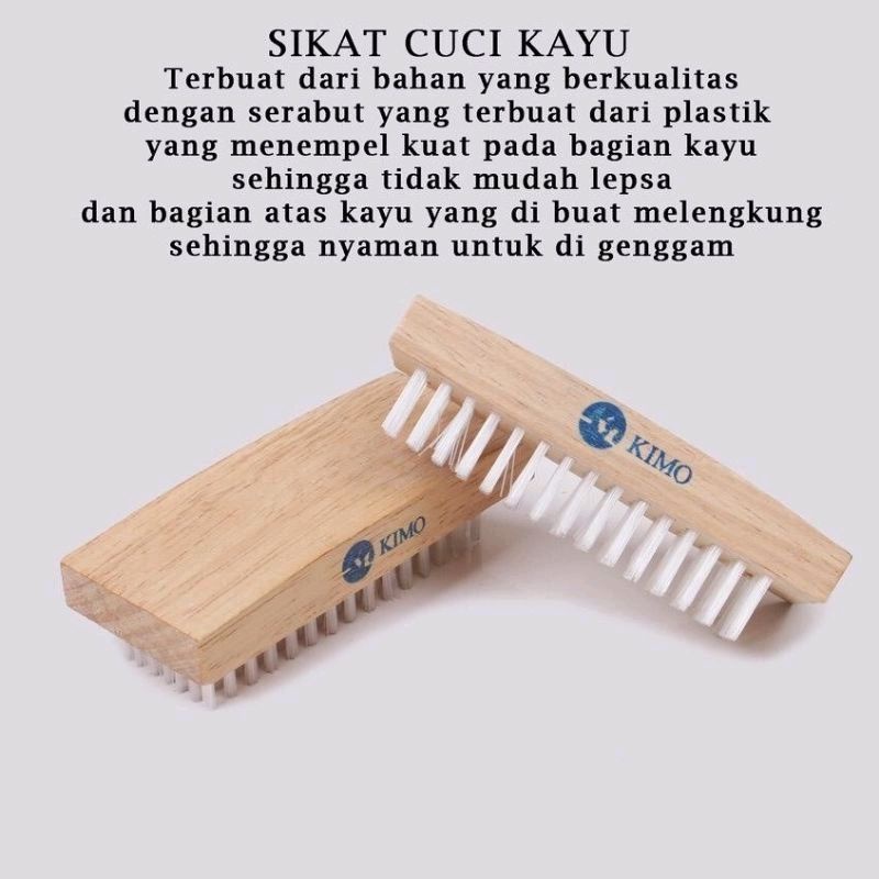 Sikat Cuci Baju / Sikat Kayu / Sikat Cuci Kayu/ Sikat Pembersih / Sikat Cuci Gagang Kayu