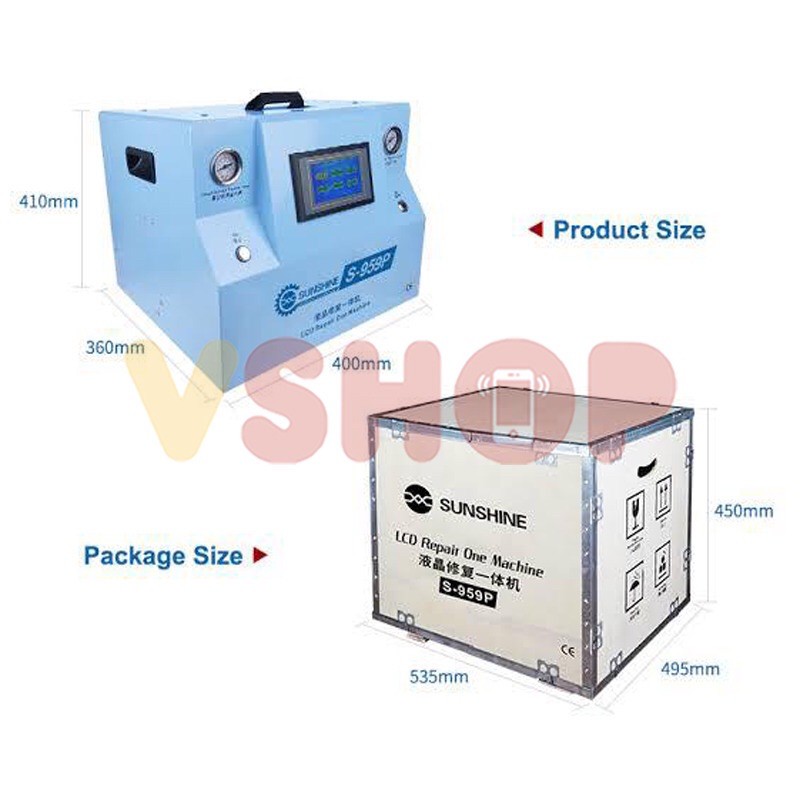 LCD REPAIR MACHINE MESIN BUBBLE REMOVER DAN LAMINATING SUNSHINE S-959P