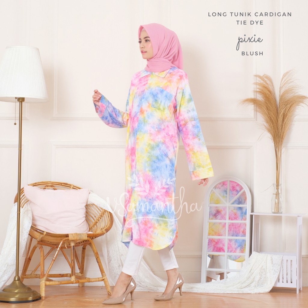 vSamantha - Tunik  Cardigan Tie Dye PREMIUM