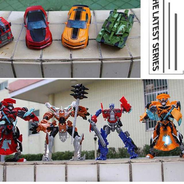 ➩ PROMO Mainan Mobil Action Figure Transformer Model Bumblebee - Grimlock ►