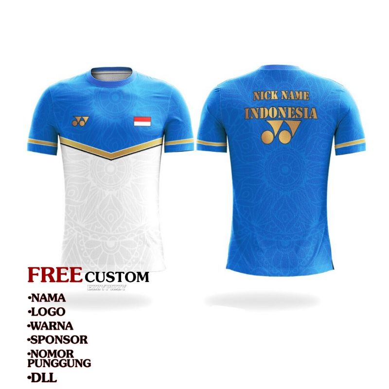 Jersey Badminton Custom - Jersey Bulutangkis Badminton Original - YONEX INA 2021
