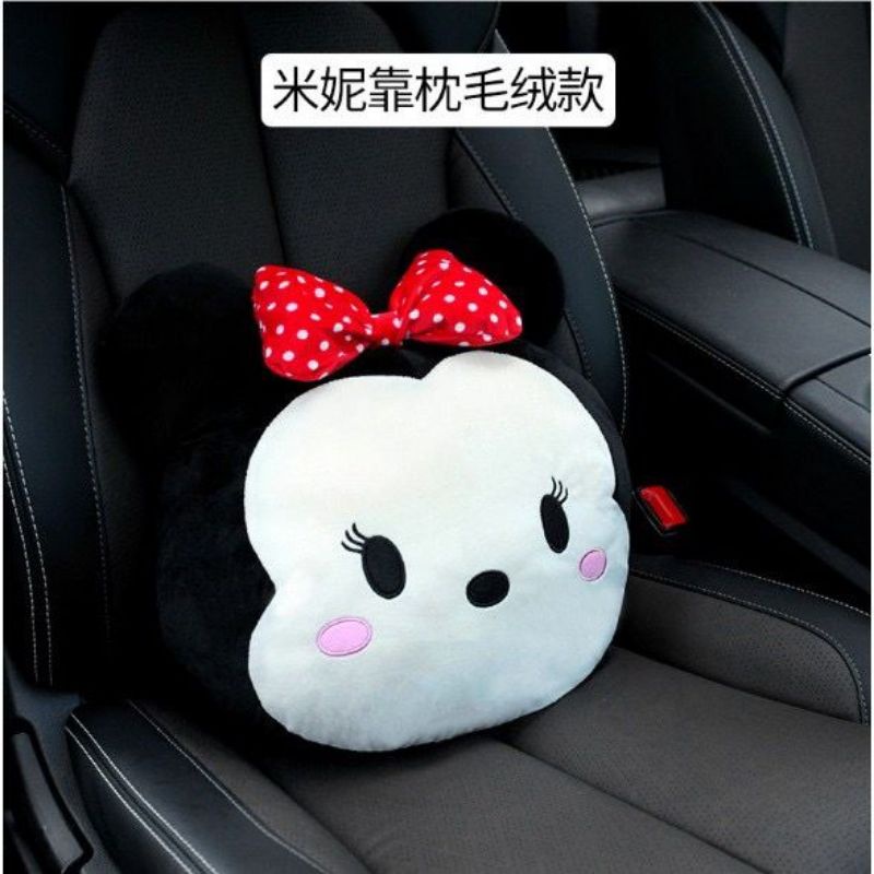 Bantal Sandaran Punggung Jok Mobil Mickey Minnie Tsum Tsum Disney