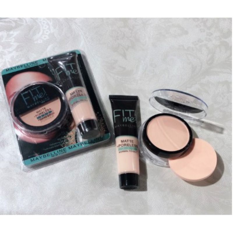 Paket Kosmetik Maybelline Lengkap 11 in 1 / New Make Up Maybelline Fit Me