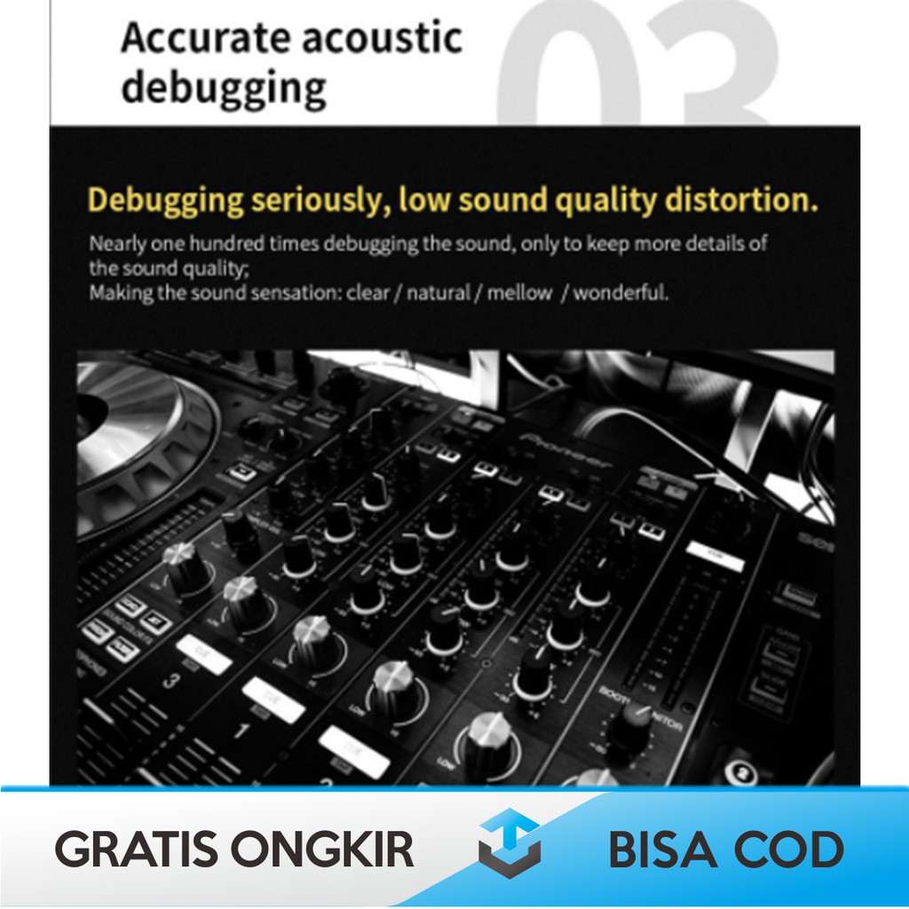 EARPHONE HEADPHONE ORIGINAL QKZ CK8 SUPER BASS DUAL DRIVER HIFI DENGAN MIC MURAH BERGARANSI