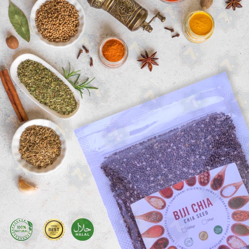 

[50gr] Biji Chia Hitam - Black Chia Seed – Rempah JSR - 100% murni tanpa campuran