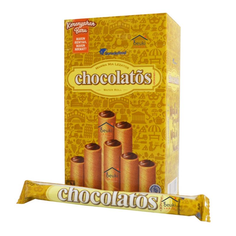 Chocolatos Wafer Roll Long 20 x 16gr