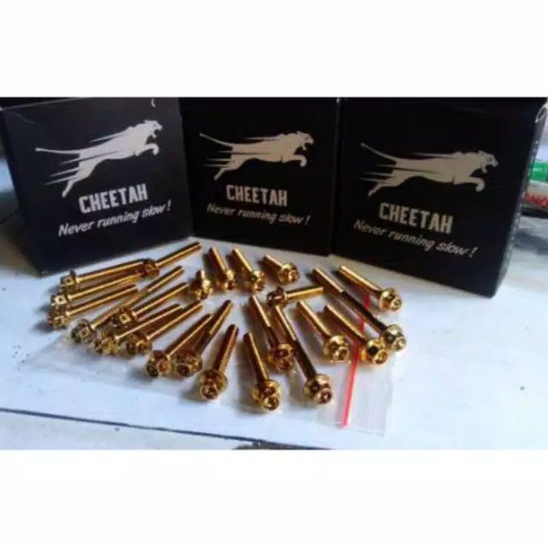 Baut probolt set bak kanan kiri tiger mp baut probolt emas set bak kanan kiri mesin tiger