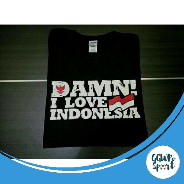 Kaos Distro Premium Damn I Love Indonesia Baju Distro Kekinian Katun Combed 30S Kualitas Terbaik