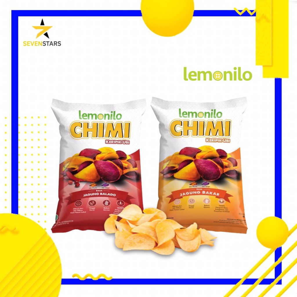 

Lemonilo CHIMI Keripik Ubi Jagung Bakar & Balado - Camilan Sehat