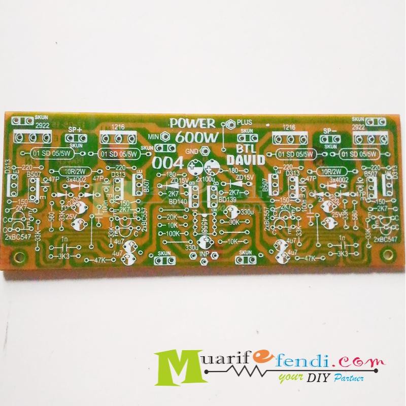 PCB Power Amplifier BTL 600Watt DAVID 004