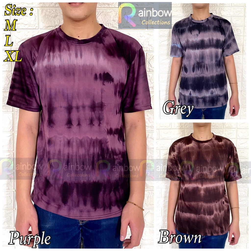 Kaos Cowok Tie Dye Lengan Pendek Oblong O-neck / Oneck Pria TIE DYE KEREN