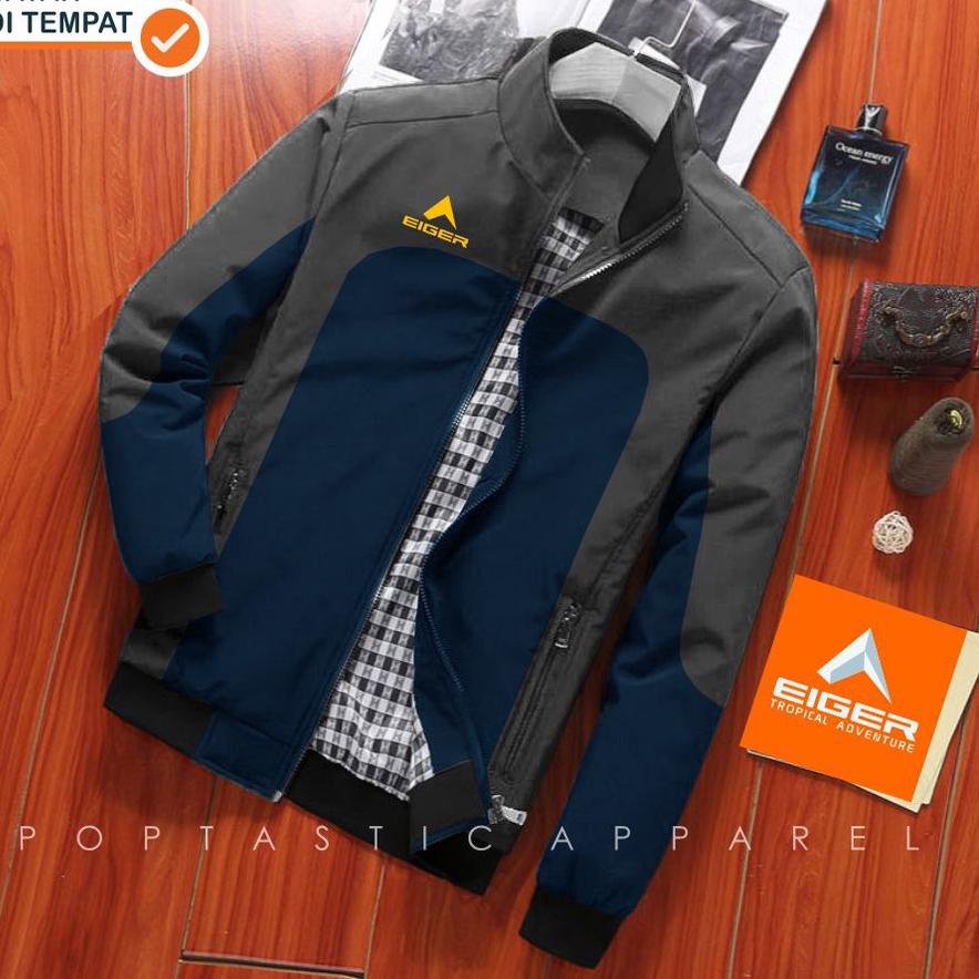 TERLARIS Jaket pria harington REI Terbaru jaket Pum OUTDOOR Semi Waterproof 4F8