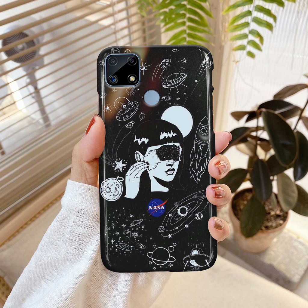Casemurah_id8 Realme C25 Nasa Astronaut Series Fashion Custom Case Softcase Hardcase