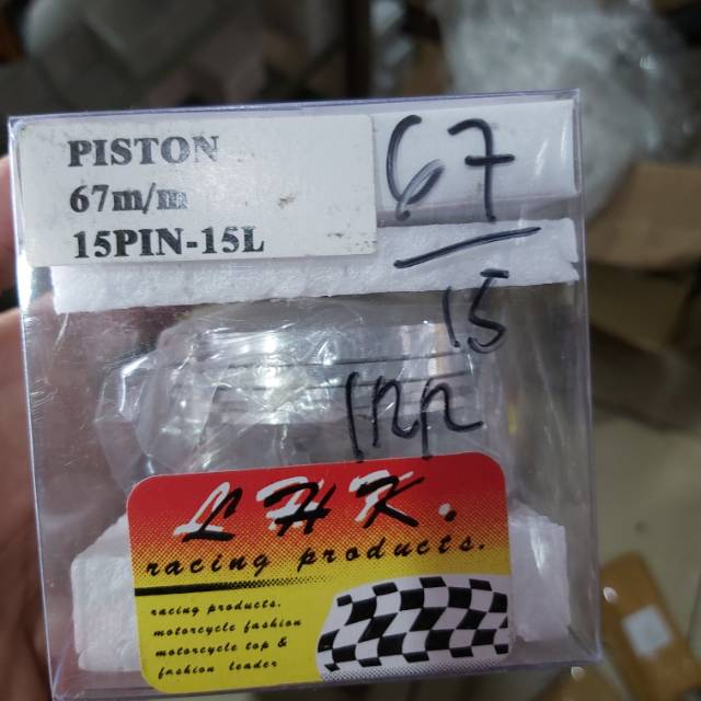 Piston lhk LHK 67 pen pin 15 mm plus ring