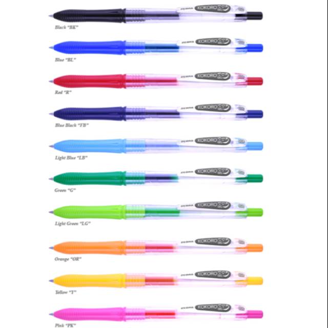 

PULPEN GEL KOKORO ZEBRA - ZEBRA KOKORO GEL PEN 0.5