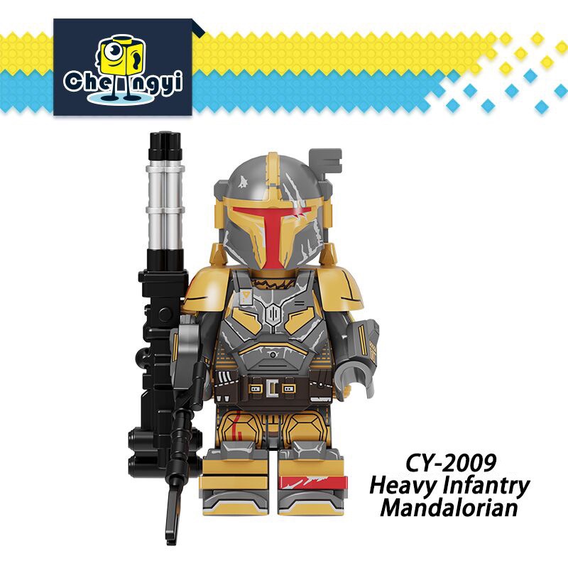 Mainan Action Figure Star Wars Heavy Infantry Mandalorian Armor Blaster CY8002