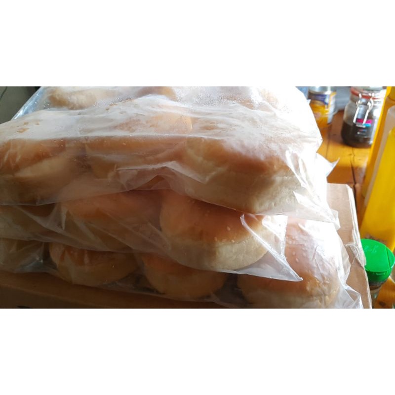 

Roti burger bun 10 x 10x4/ roti burger wijen premium 1pack isi 6pcs