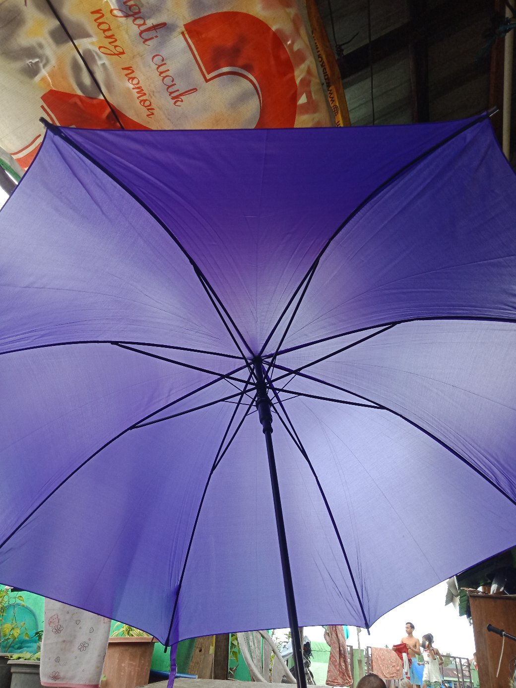 Payung Jumbo / Payung Jualan / Gagang Bengkok / Sablon Promosi/ Jktumbrella / Grc - 75009