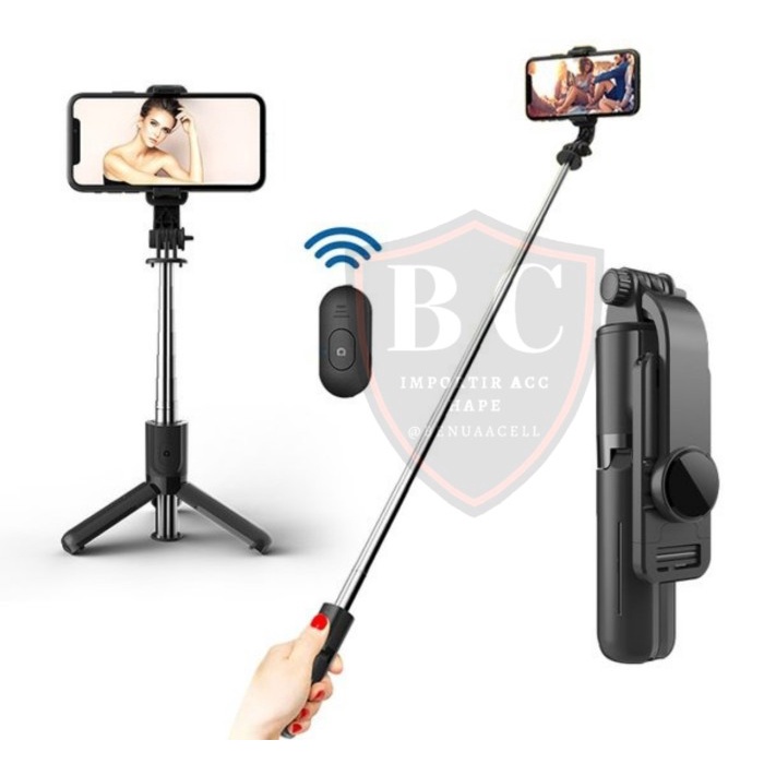 TONGSIS SELFIE BLUETOOTH Q07 / TRIPOD SELFIE BLUETOOTH REMOTE CONTROL