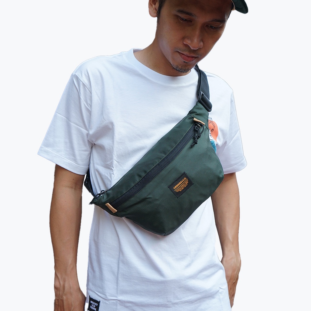 Ork689 Tas Selempang Pria Distro Tas Waistbag Slingbag Waterprof Ork689 WP Panp