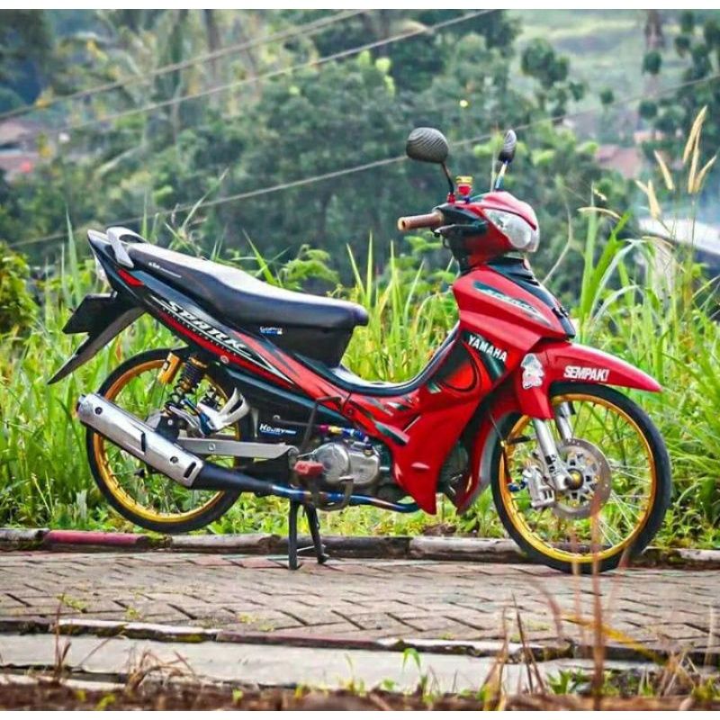 striping lis sticker variasi Yamaha Jupiter Z SPARK striping Jupiter Z lama burhan
