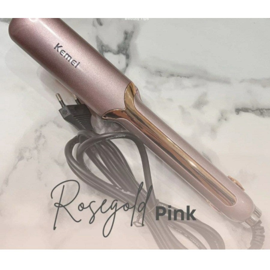 Catok Rose gold 2in1 Curl Iron - Catok Rambut Lurus