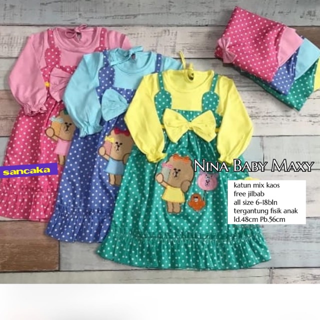 Gamis anak sancaka nina baby maxi 070520