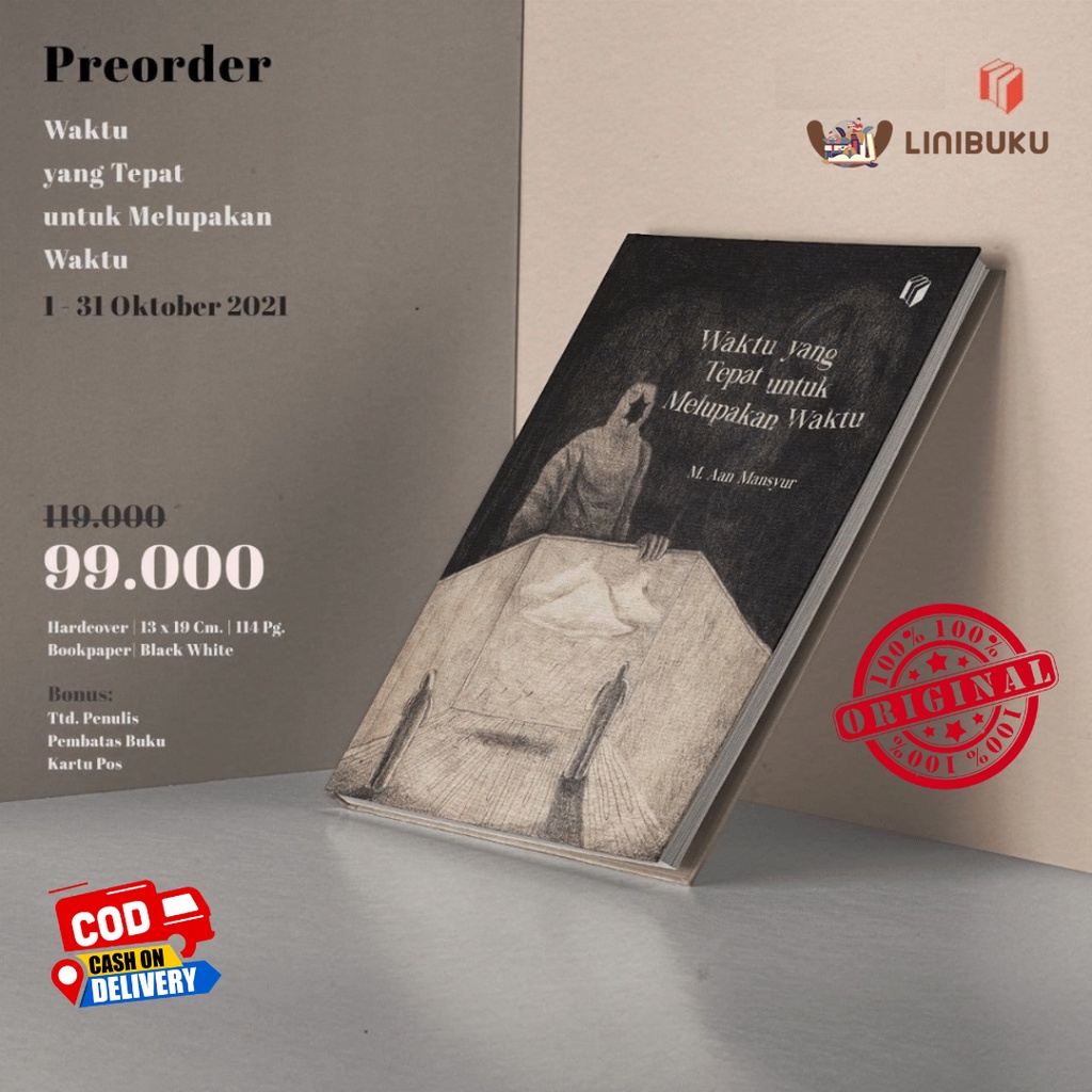 [HARDCOVER READY STOCK] Buku Waktu yang Tepat untuk Melupakan Waktu EDISI TTD Bonus Postcard by M. A