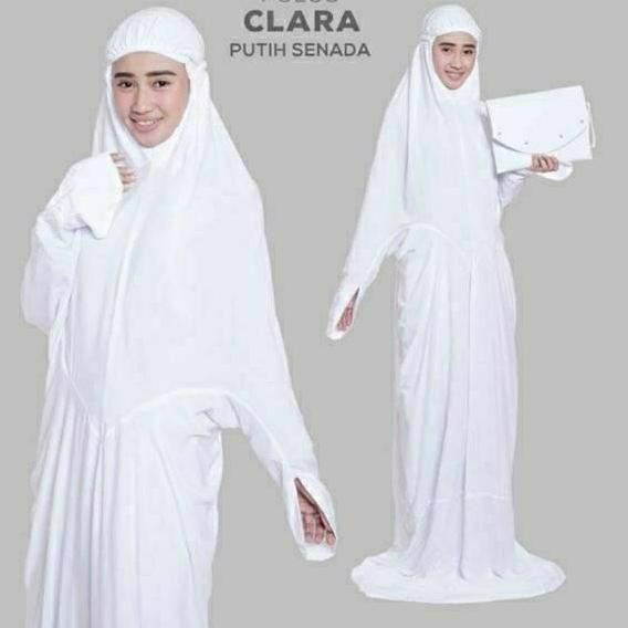 ₭₭ ☛zd✧ ₭₭ Mukena DEWASA TERUSAN BALI CLARA || Mukena Katun Rayon Polos Premium ₭₭₭