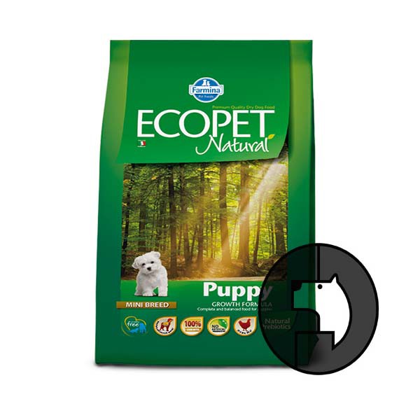 Ecopet Natural 2 5 Kg Puppy Mini Breed Growth Formula Shopee Indonesia