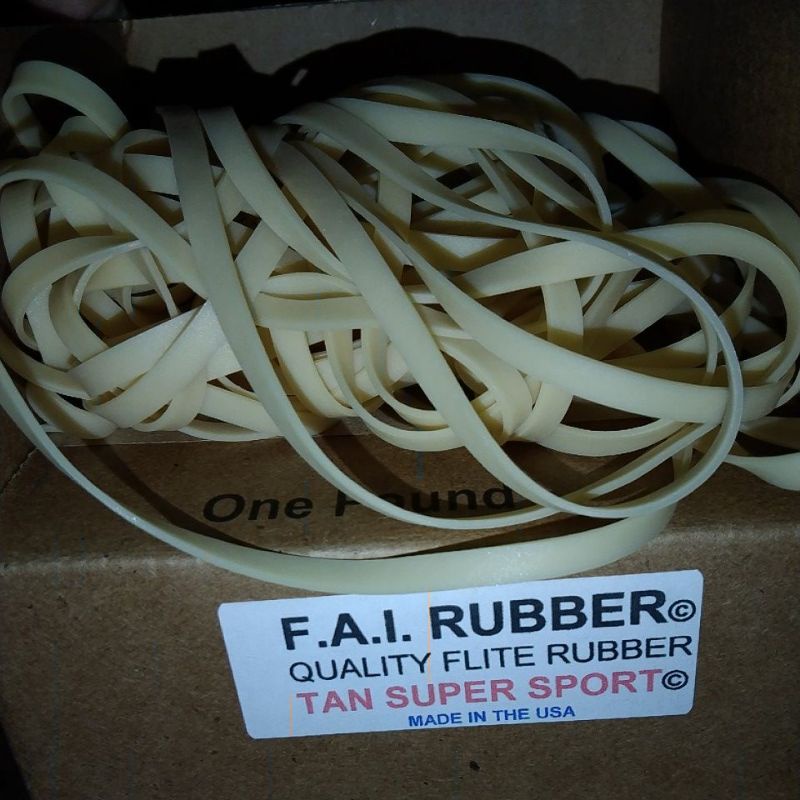 1mtr Karet FAI Tan 4.8mm karet FAI 3/16 inch rubber power Karet FAI