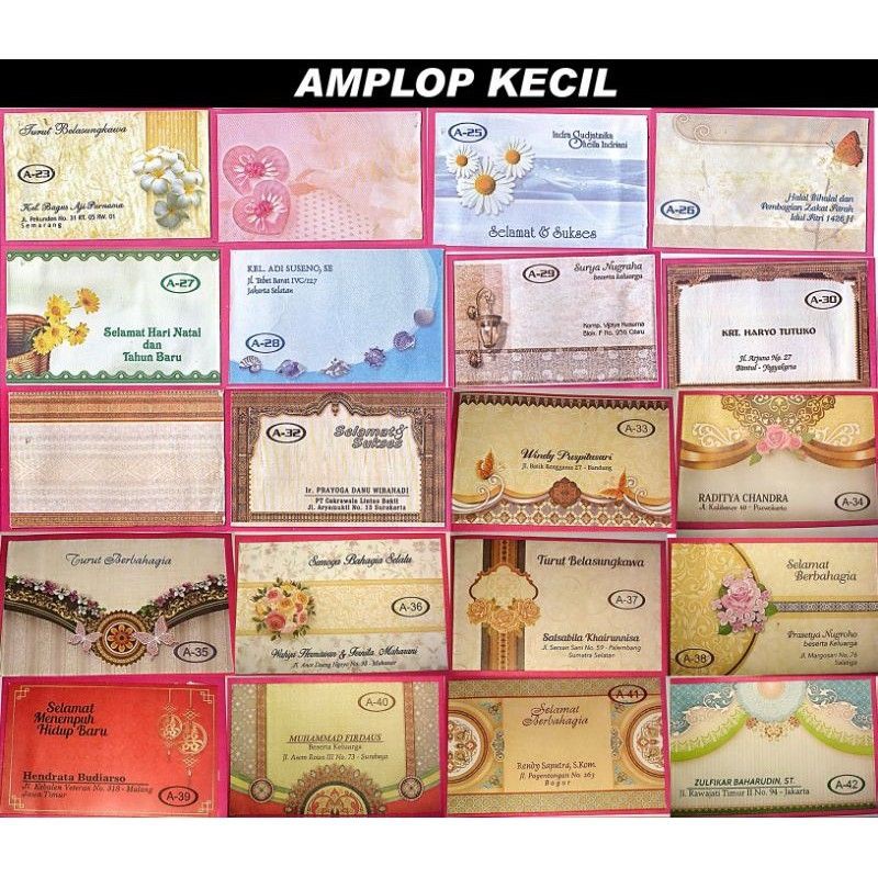 Amplop nama / amplop kondangan / amplop custom / amplop sumbangan