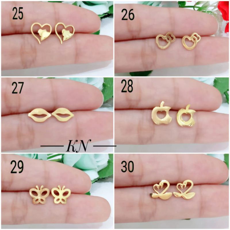 Titanium anting motif lucu LL17052201