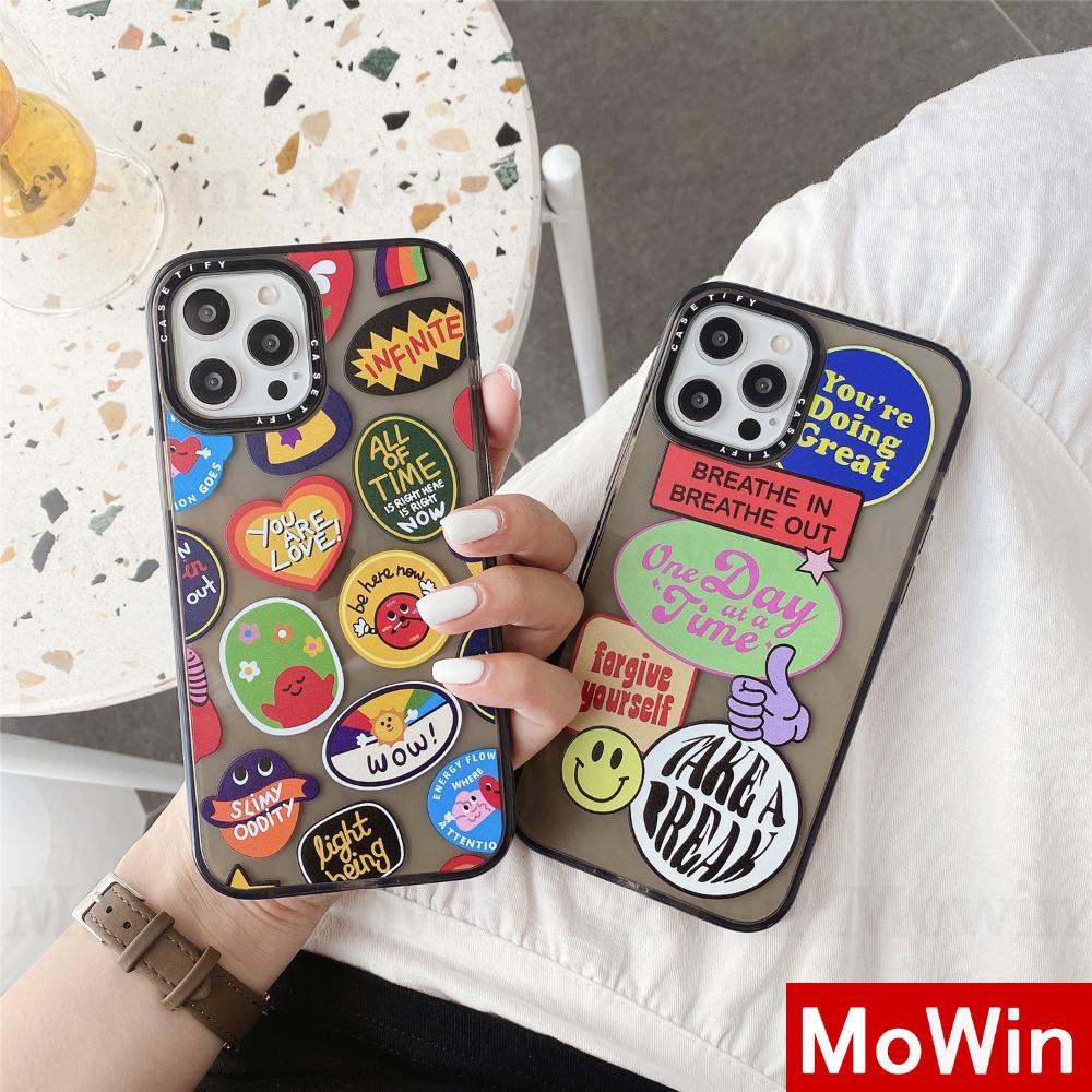 Mowin - iPhone Case Silicone Soft Case Clear Case Shockproof Black Grey Graffiti Compatible for iPhone 11 iPhone 12 Pro Max iPhone 7 8 Plus 8 Pro iphone SE 8plus X 7plus mini 12 Max 11 XS Xr SE2020 MAX