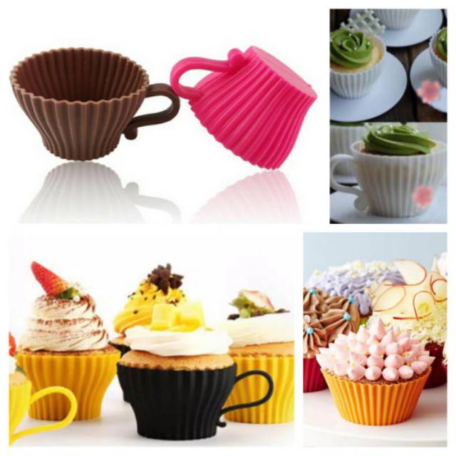 Cetakan cupcake puding cokelat cetakan fondant paket Cetakan cupcake puding cokelat cetakan fondant paket