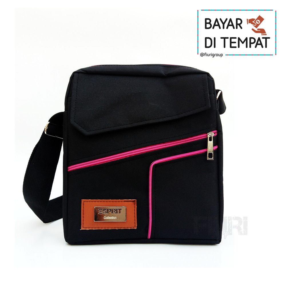 FIURI - Tas Selempang Kanvas - Sling Bag Kanvas - Tas Slempang Pria - Sling Bag Pria Wanita