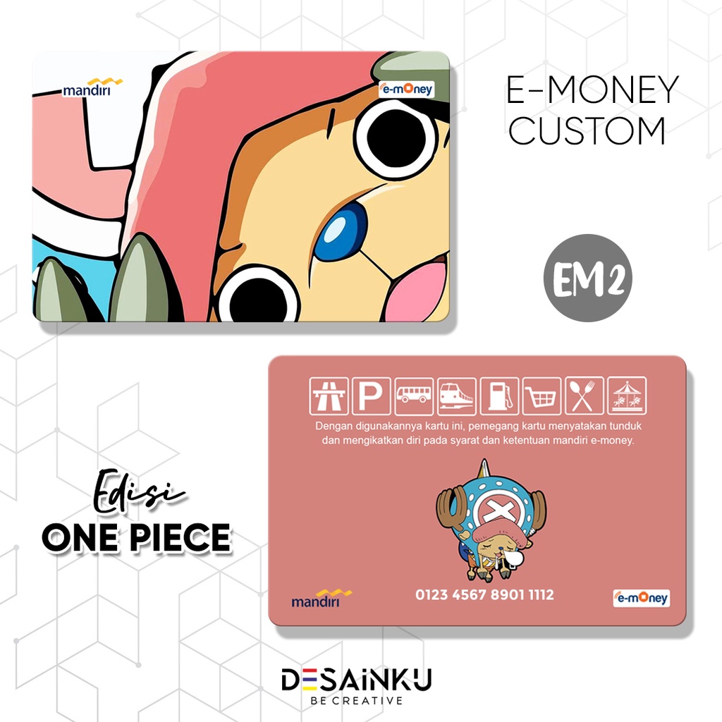 TERMURAH!!! Emoney One Piece Edition / Emoney Anime / E-TOLL TAPCASH TAP CASH BRIZZI FLAZZ BCA