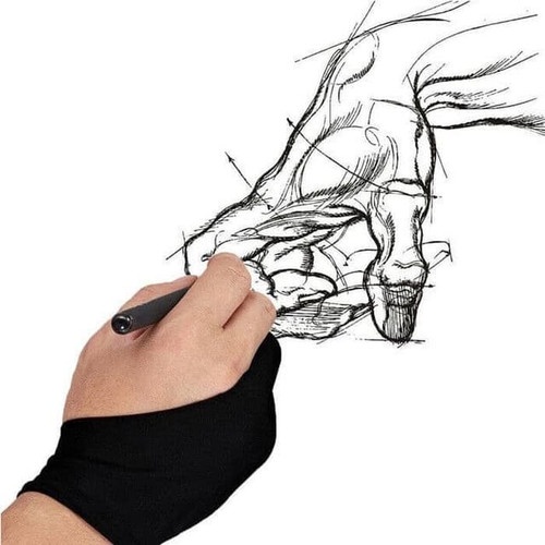 Sarung Tangan Gambar  Sarung tangan viral Drawing Glove Tablet Untuk Pen Tablet Huion Veikk Wacom Art Desain Sketsa