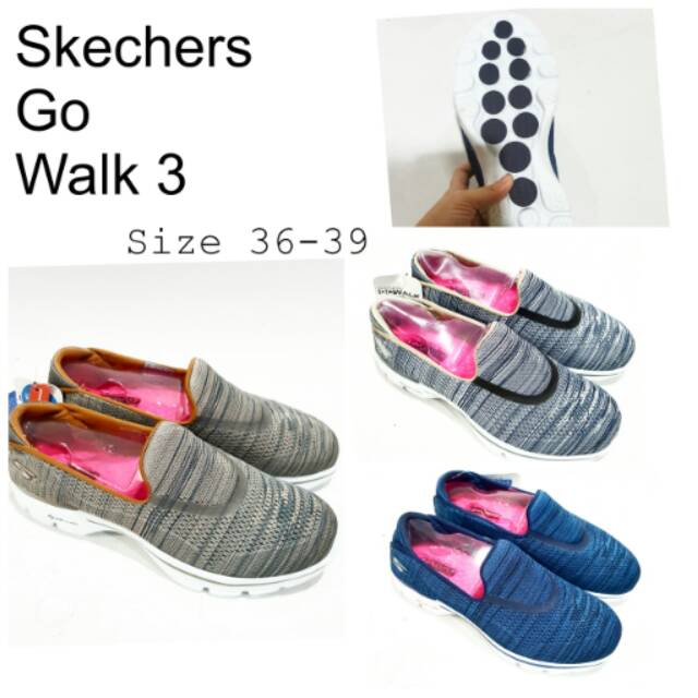 Sepatu Skechers Go Walk 3 Slip On Woman Cewek