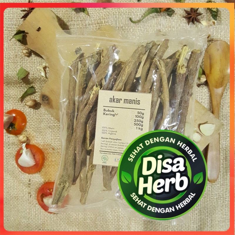 

AKAR MANIS KERING 500gr - KAYU LEGI - Liquorice Licorice - MURNI - JSR - REMPAH