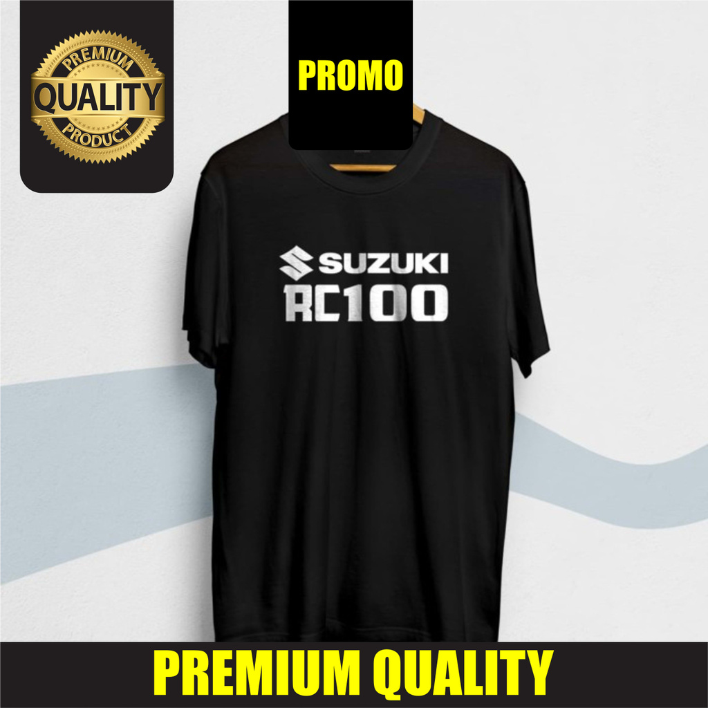 SALE  Kaos / Tshirt Distro Motor Suzuki RC100 Kualitas Terbaik Kaos T-shirt T Shirt Baju Distro Pr