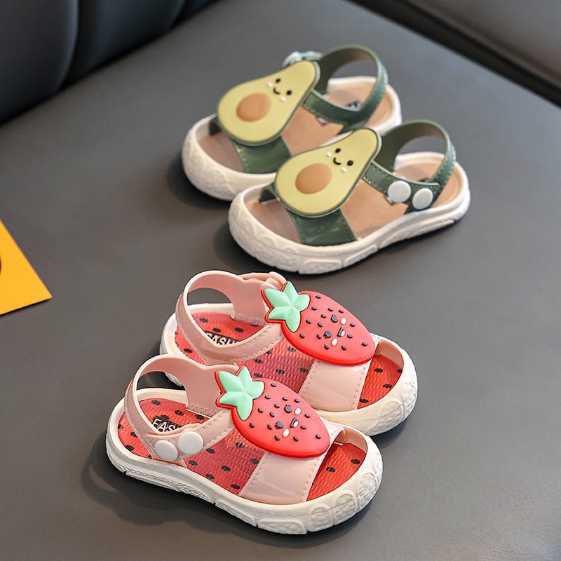 HappyOliver MELISSA FRUIT Prewalker Sandal slop anak laki perempuan cewek import 6 Bulan - 3 Tahun