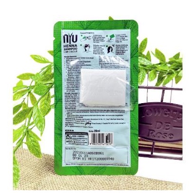 * NCC * NYU Henna Shampoo Pewarna Semir Rambut Praktis Tanpa Amonia Saset - Kemasan Sachet