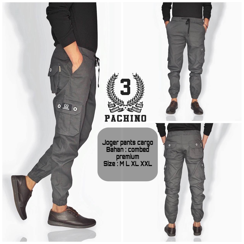 Celana Cargo Panjang /  Cargo Pants Pria / Celana Joger Cargo Panjang Pria  / Celana Cargo Jumbo / Celana Cargo Pria Original Pachino Size ( M -L-XL -XXL )