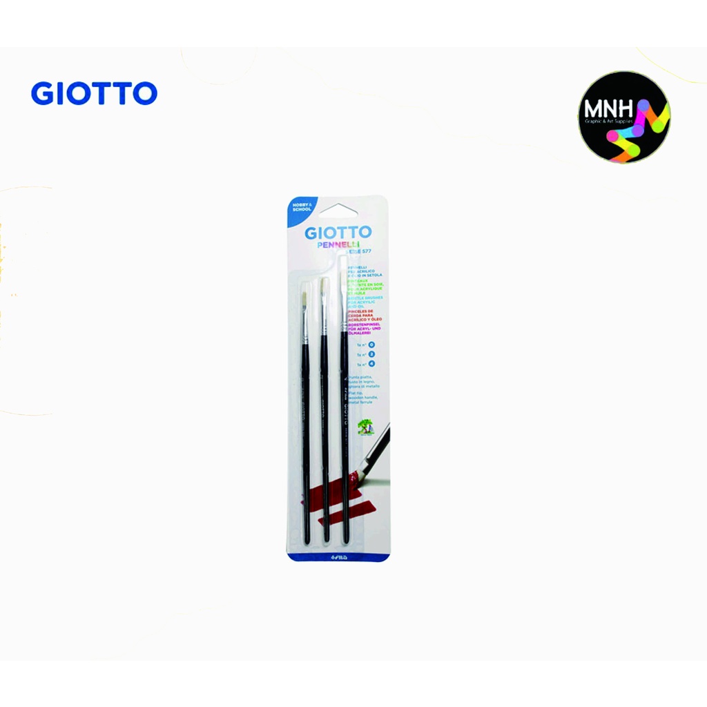 

GIOTTO ARTBRUSH SERIE 577 FLAT SET 00,02,04