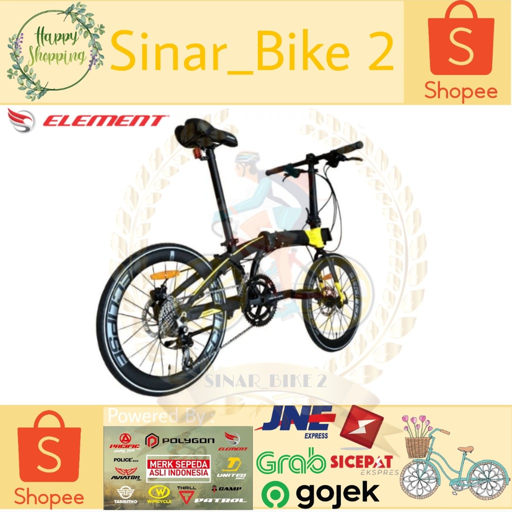 Sepeda Lipat 20Inch Element Ecosmo Z9 Bike To Work (Ekspedisi)