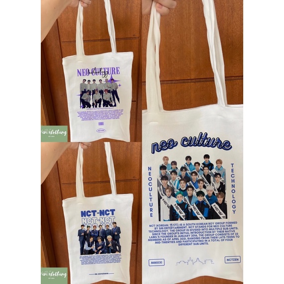 Fitin.id-Tote Bag Wanita Rajut dan Canvas Pria NCT-NEO CULTURE TECHNOLOGY VOL 26