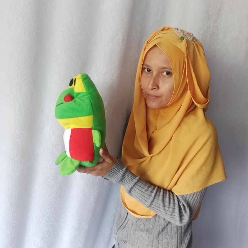 boneka keropi belang S mini imut